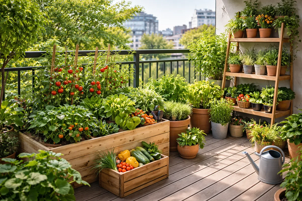 Comment organiser un potager sur un balcon de 10 m²
