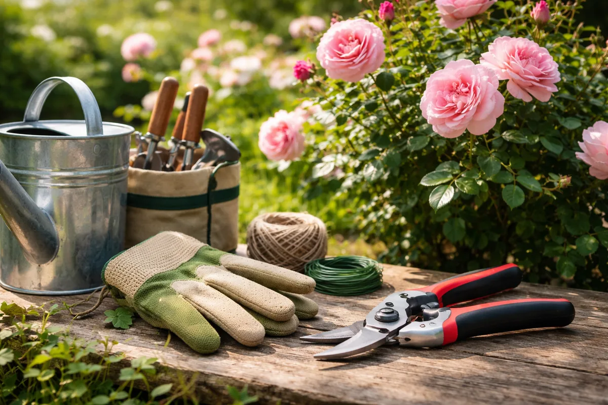 Quel outil est indispensable pour l'entretien des rosiers